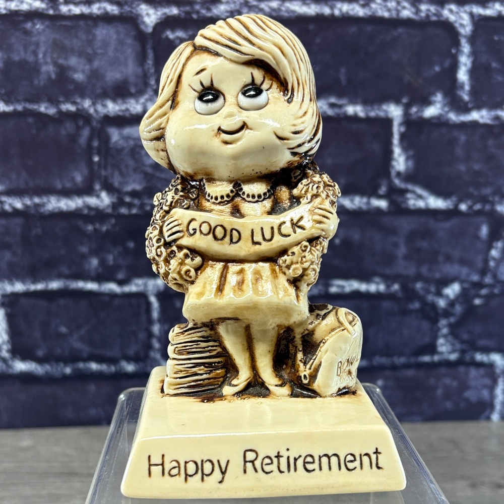 Vintage 1975  Happy Retirement Figurine